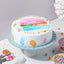 Rainbow Delight Eggless Pineapple Birthday Cake