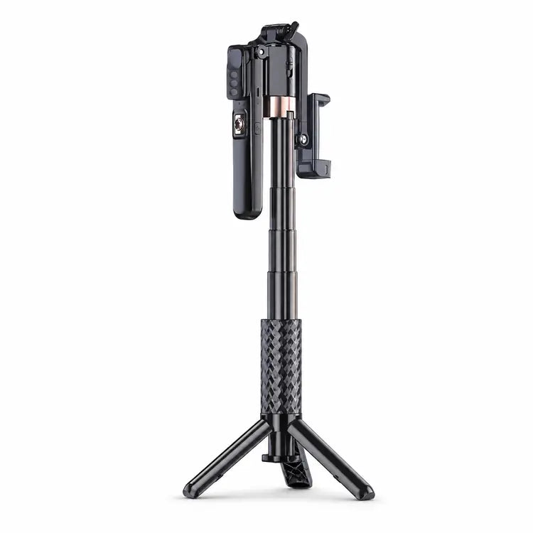 A6000 Extendable AI Auto Face-Tracking Quadripod Gimbal with Wireless Remote and Fill Light Main image
