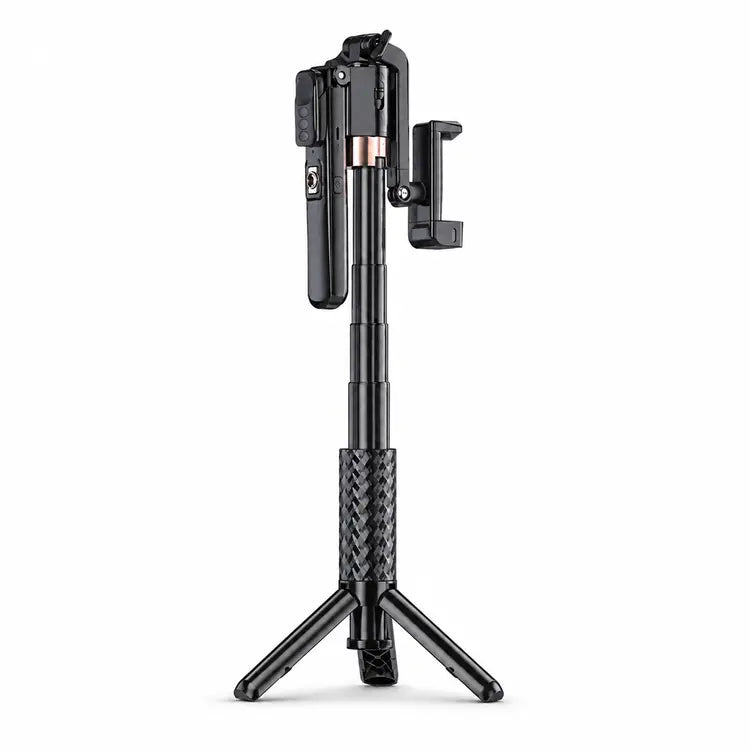 A6000 Extendable AI Auto Face-Tracking Quadripod Gimbal with Wireless Remote and Fill Light Secondary image