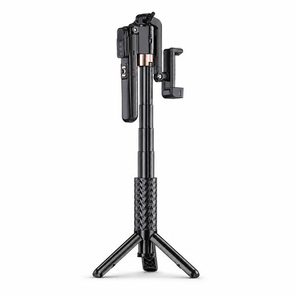 A6000 Extendable AI Auto Face-Tracking Quadripod Gimbal with Wireless Remote and Fill Light