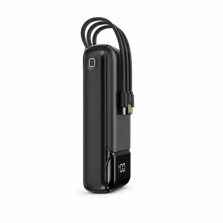 Aspor A316 20000mAh 22.5W High Speed Built In Cable Fast Charging Power Bank Black Secondary image