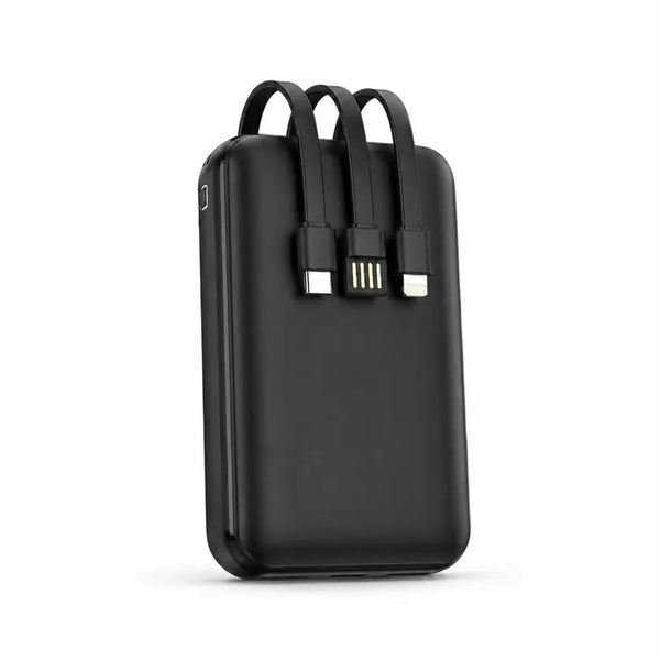 Aspor A316 20000mAh 22.5W High Speed Built In Cable Fast Charging Power Bank Black
