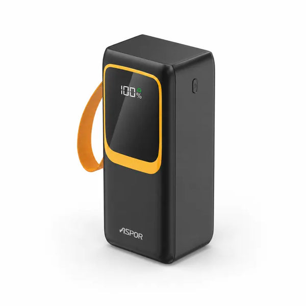 Aspor A350 22.5W 50000mAh Fast Charging Type-C Micro Ios 7 Output With Built-in Flashlight Power Bank