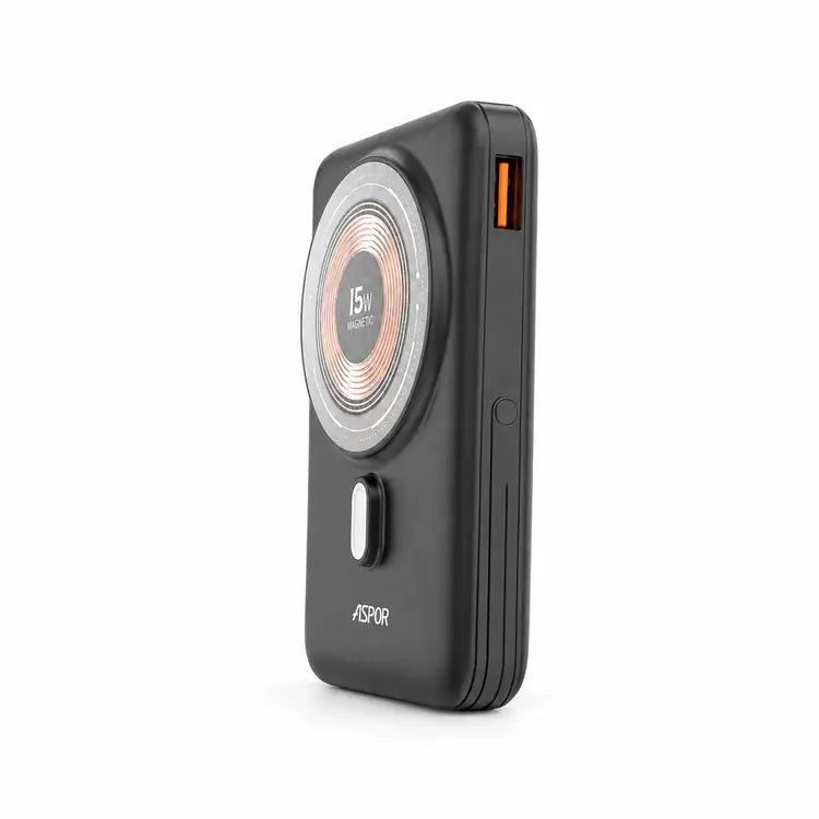 Aspor A381 Magnetic Portable Mini 5000mAh Wireless Power Bank