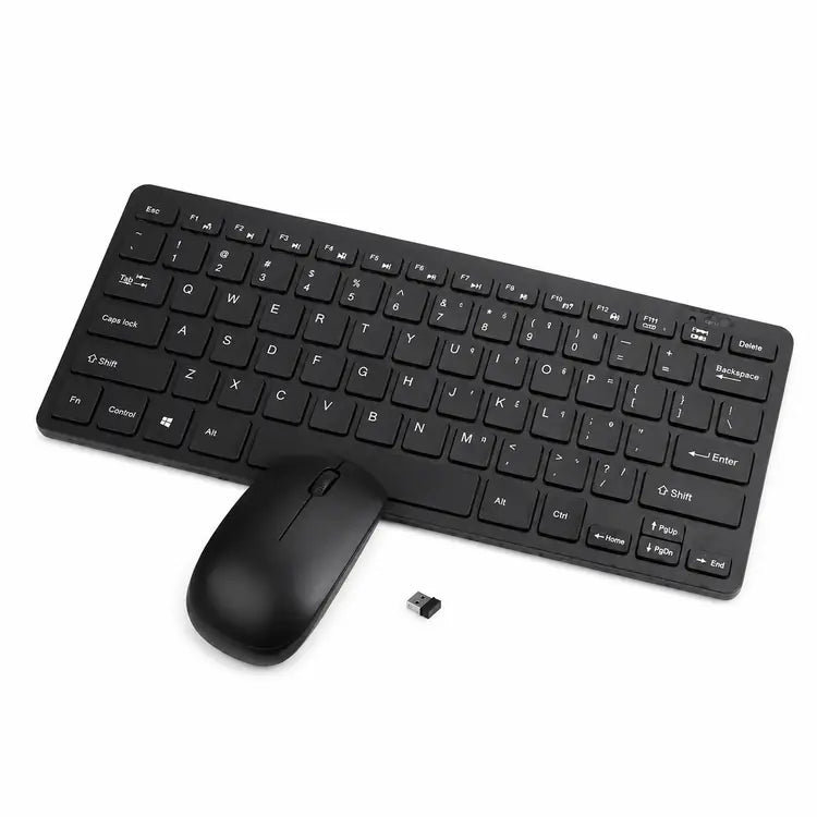 Apple-Style Wireless Mini Keyboard and Mouse Combo