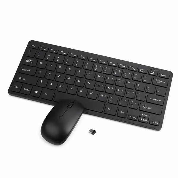 Apple-Style Wireless Mini Keyboard and Mouse Combo