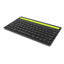 Bluetooth Keyboard with Phone/Tablet Holder Slot