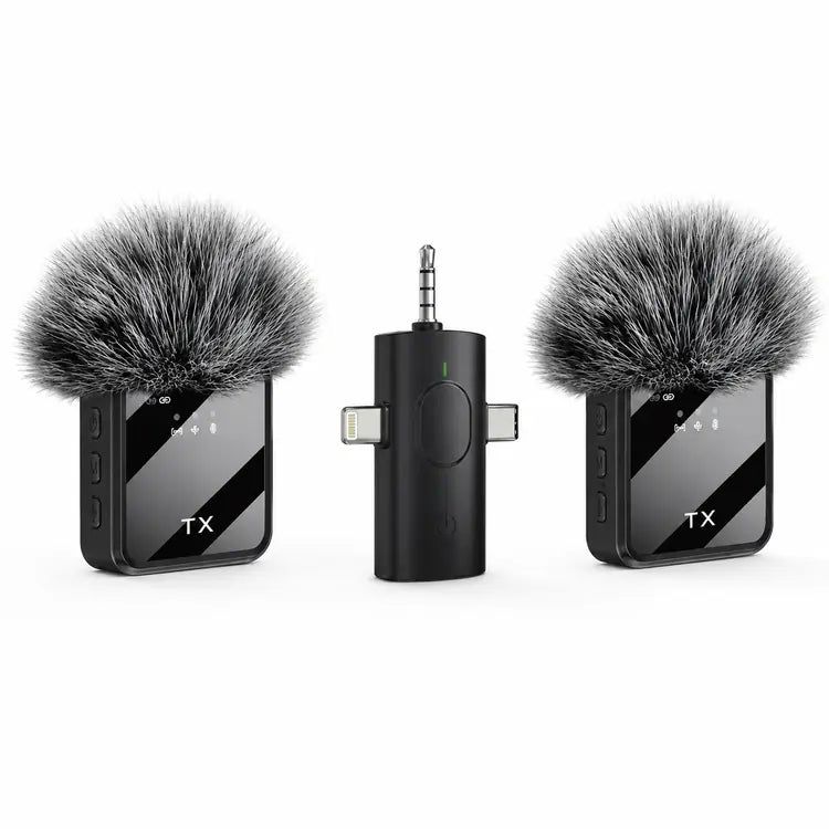 F11-2 3-in-1 Noise-Cancelling Dual Wireless Microphone Main image