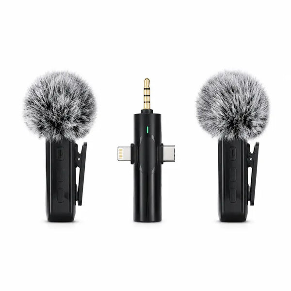 F11-2 3-in-1 Noise-Cancelling Dual Wireless Microphone