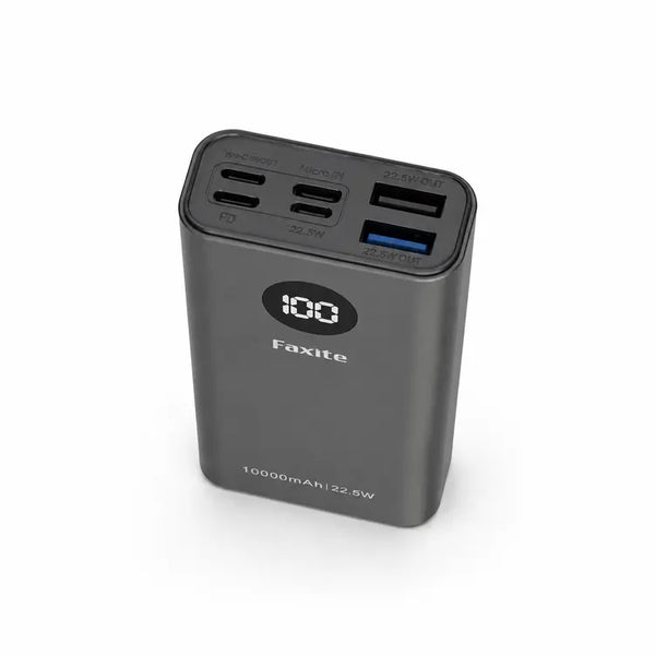 Faxite M10pro 10000mAh 22.5W Metal Digital Display Quick Charge 4.0 Power Bank
