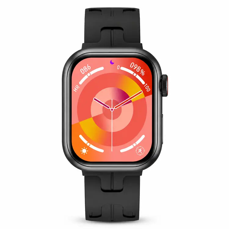 HK9 Mini 1.75-Inch ECG + PPG Bluetooth Smartwatch with WearFit Pro App Black Secondary image