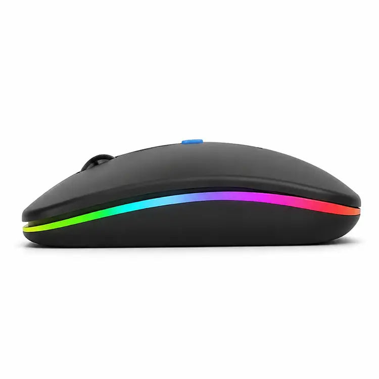 HP W10 RGB Bluetooth + Wireless Rechargeable Slim Mouse