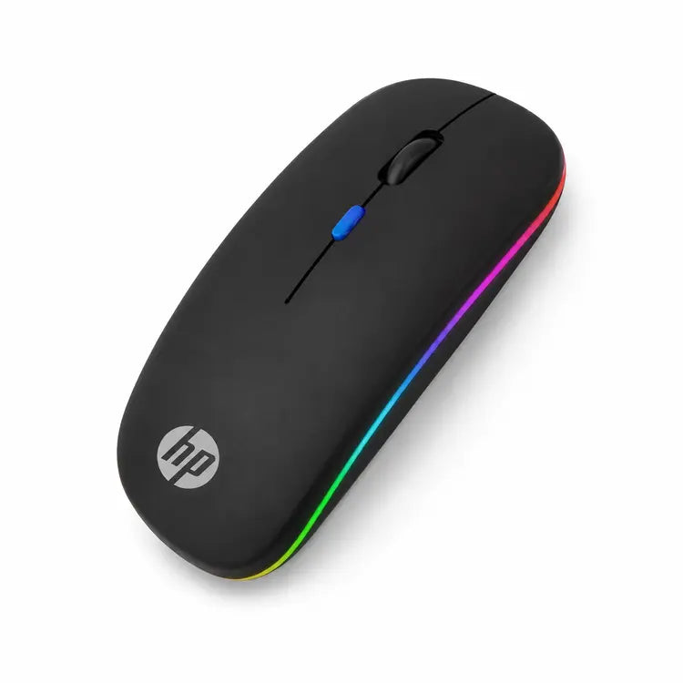 HP W10 RGB Bluetooth + Wireless Rechargeable Slim Mouse