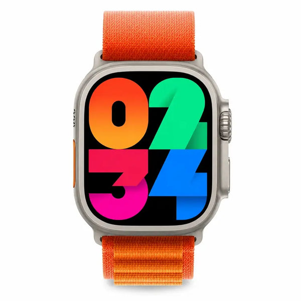 JS9 Ultra Max 2.12-Inch AMOLED 49mm NFC Sports Smartwatch with WearFit Pro App Orange