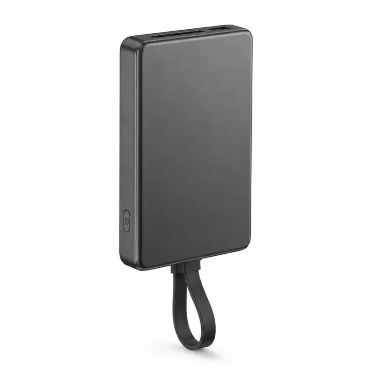 Joyroom Jr-pbm01 20W Wireless Power Bank 10000mAh With Built-in Cable&kickstand Black