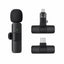 K11 2-in-1 Wireless Collar Microphone for iPhone, Android and Type-C
