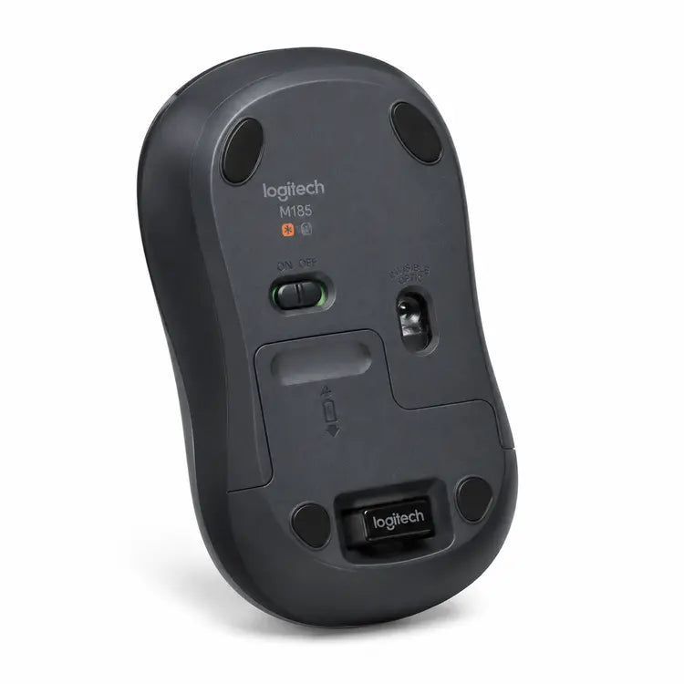 Logitech M185 2.4GHz Wireless Mouse with USB Mini Receiver