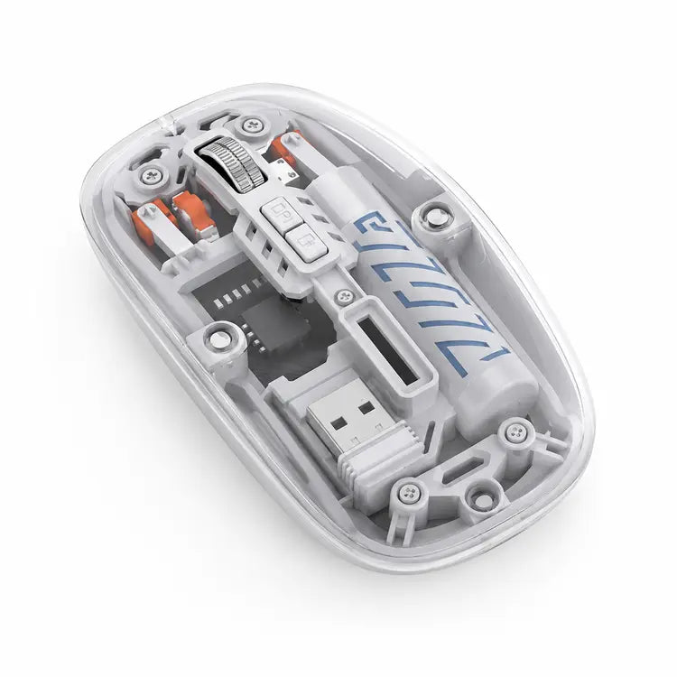 M-10A Transparent Wireless + Bluetooth Dual-Mode Rechargeable Mouse Main image