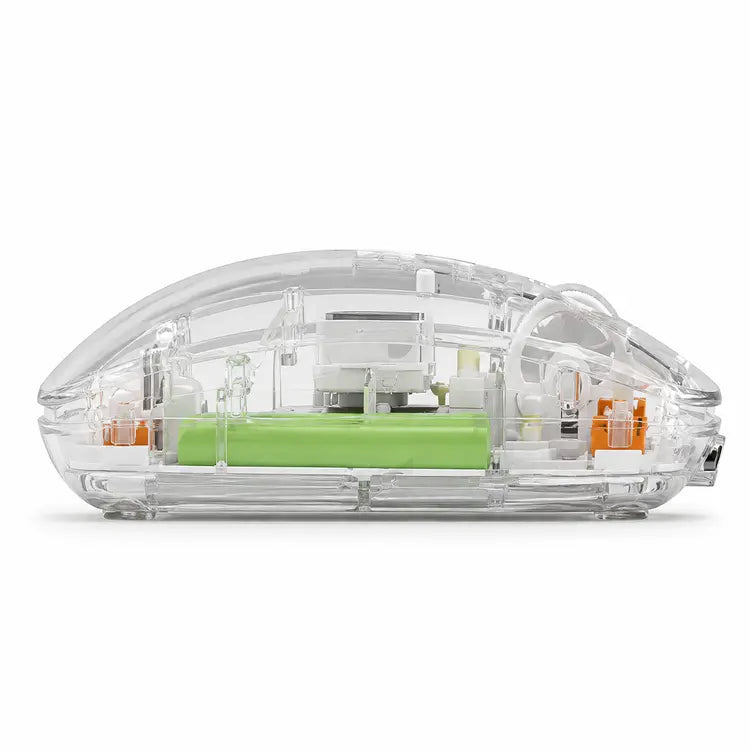Transparent Wireless + Bluetooth Dual-Mode Rechargeable Mouse