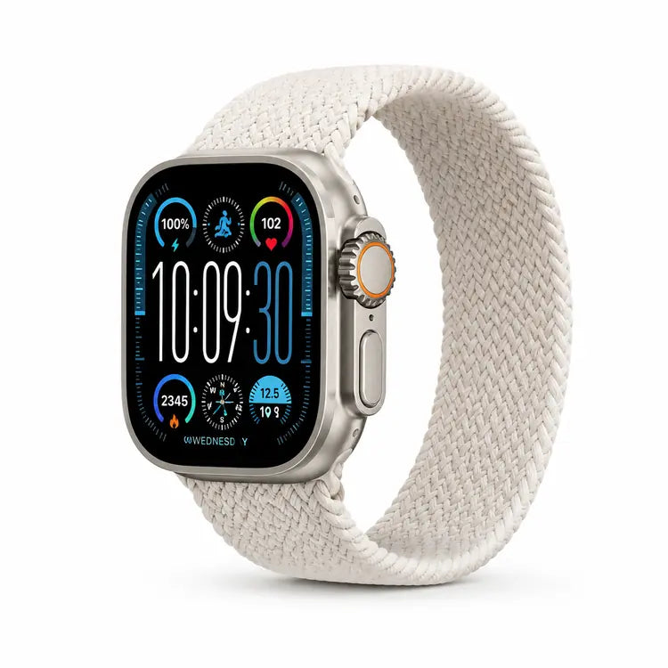 Ultra V2 2.2-Inch Smartwatch with 4 Straps and WearFit Pro App Orange