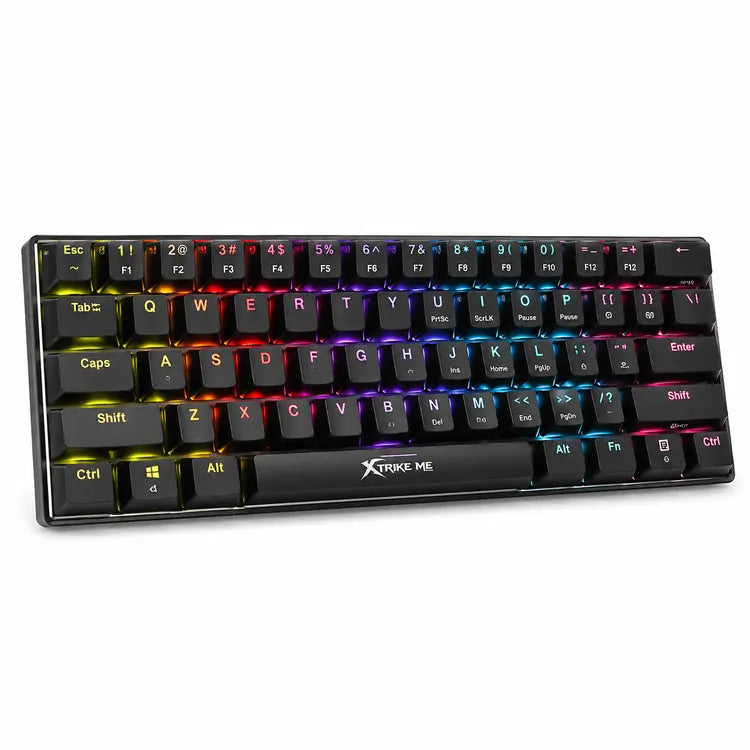 Xtrike Me GK-916 61-Key Rainbow Backlit Mechanical Gaming Keyboard Main image