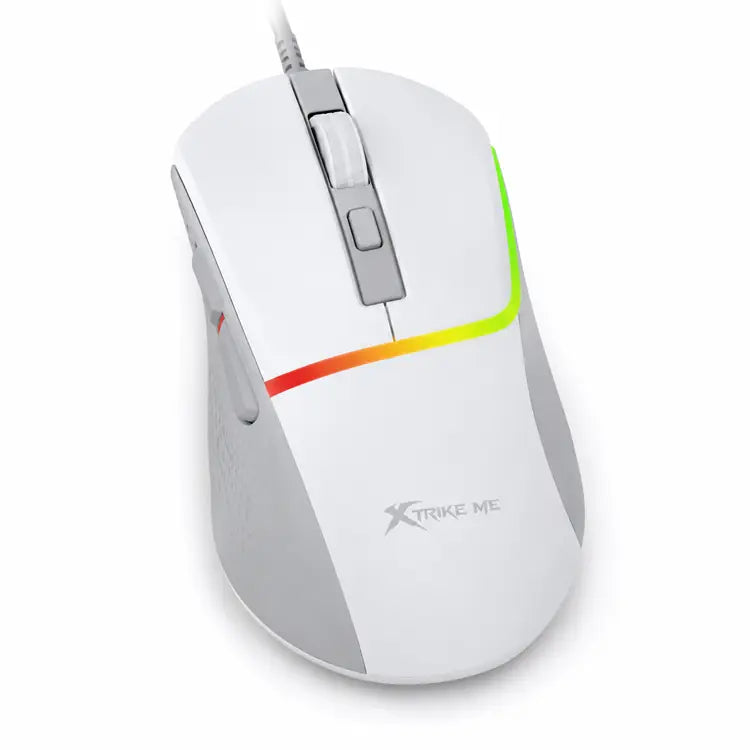 Xtrike Me GM-322 7200 DPI RGB Wired Ergonomic Gaming Mouse White