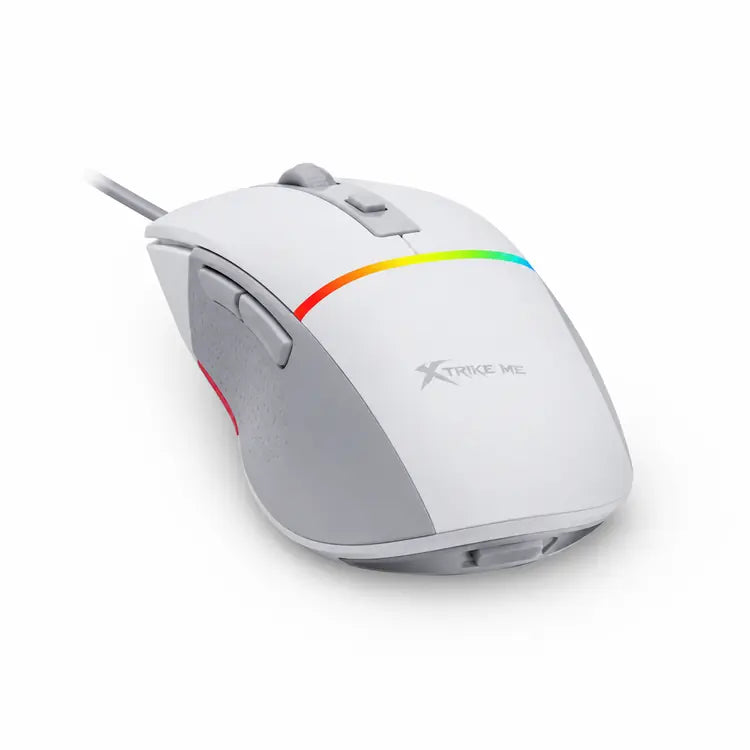 Xtrike Me GM-322 7200 DPI RGB Wired Ergonomic Gaming Mouse White