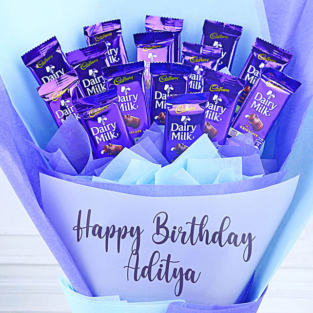 Chocolate Bar Birthday Bouquet Secondary image